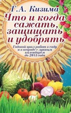 Галина Кизима - Что и когда сажать, защищать и удобрять. Годовой цикл работ с лунным календарем до 2015 года